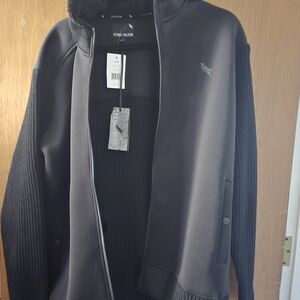 Black Bomber Jacket by